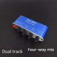 thumbnail image 2 of 2X DC5V-12V AU-401 Stereo Audio Mixer 4 Input 1 Output Individually Controls Board Sound Mixing DIY Headphones Amplifier, 2 of 4