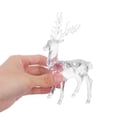 thumbnail image 5 of OULII  Transparent Acrylic Reindeer Figurines for Christmas Decor 2Pcs, 5 of 8