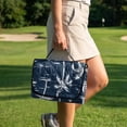 thumbnail image 3 of Xoenoiee Palm Tree Boat Print Golf Cart Seat Covers, Comfort Golf Cart Seat Towel Blanket with 4 Front Pockets, Golf Cart Seat Protector Fits EZGO, Yamaha, Club Car and More 2-Seat Carts, 3 of 6