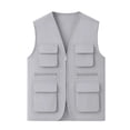 thumbnail image 4 of ATOGUTA Cargo Vest Kids Unisex Zip Up Sleeveless Hiking Jacket Lightweight Outerwear with Multi-pocket Size 5T-13, 4 of 6