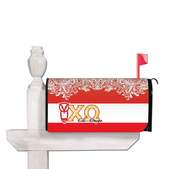 Chi Omega Magnetic Mailbox Cover - Design 2