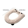 thumbnail image 3 of Toilet Seat Cover with Zipper | Soft Bathroom Toilet Lid Cushion | Washable & Waterproof Toilet Mat for Home | Easy Install Comfort Seat Pad | Polyester Fabric, 3 of 6