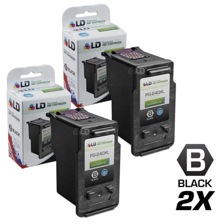 LD Products Remanufactured for PG-240XL/5206B001 Set of 2 High Yield Products Black Ink Cartridges