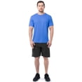 thumbnail image 2 of Athletic Works Men's and Big Men's Core Linear Mesh Active Short Sleeve Tee, Sizes S-3XL, 2 of 8