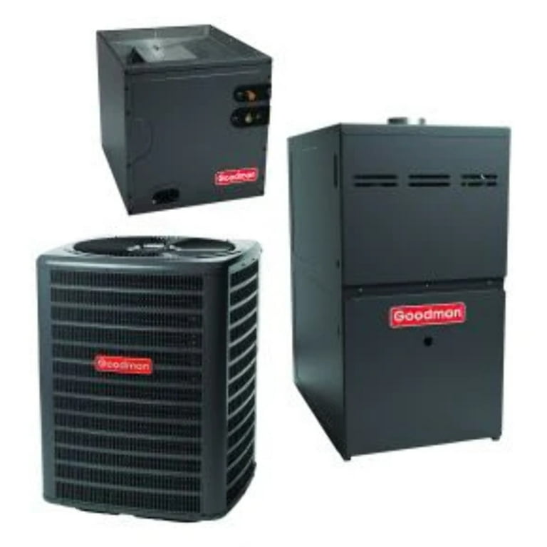 ton seer 80% 60,000 btu goodman gas furnace and air
