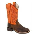 thumbnail image 2 of Old West Youth's Broad Square Round Toe Boots, 2 of 2