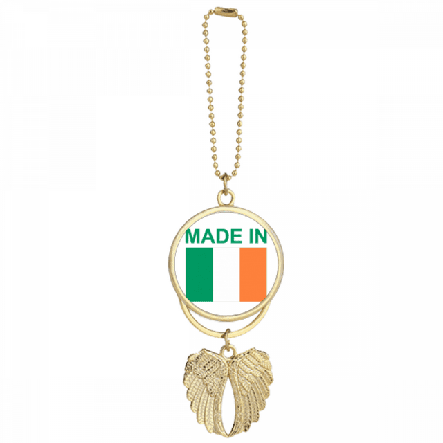 Porte-clés Voiture Ireland Country Love Pendentif Aile d'Ange