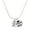 Two Tone, variant on Silver-tone Gingerbread Man with Red Scarf - Silvertone Senior Class of 2026 Dome Necklace, 18"
