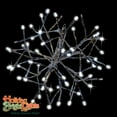 thumbnail image 2 of Holiday Bright Lights 251988 12 in. LED Shimmering Sphere with Wire Branches, Silver Metallic, 2 of 5