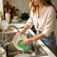 thumbnail image 3 of Solivara Kitchen Microfiber Scrub Sponge Reusable Non Scratch 2025 Random(Green,3.94*6.30in), 3 of 3