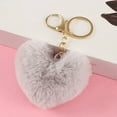 thumbnail image 6 of vnanda Lightweight Keychain Plush Love Heart Keychain Soft Fluffy Lightweight Key Ring Holder for Girls Handbag Backpack Decoration Pendant Birthday Gift, 6 of 8