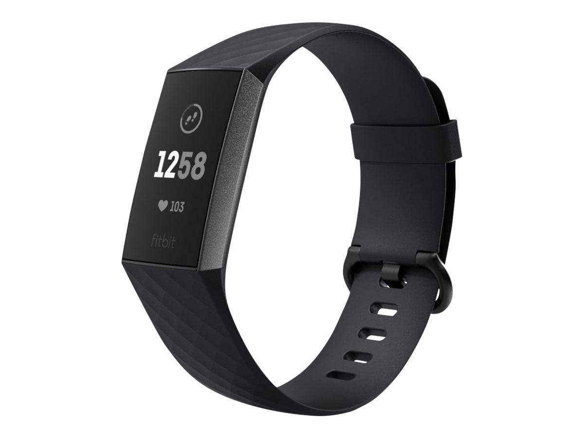 Fitbit Charge 3 - Graphite - activity tracker with sport band