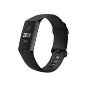 Fitbit Charge 3 - Graphite - activity tracker with sport band - black - monochrome - Bluetooth - 1.06 oz