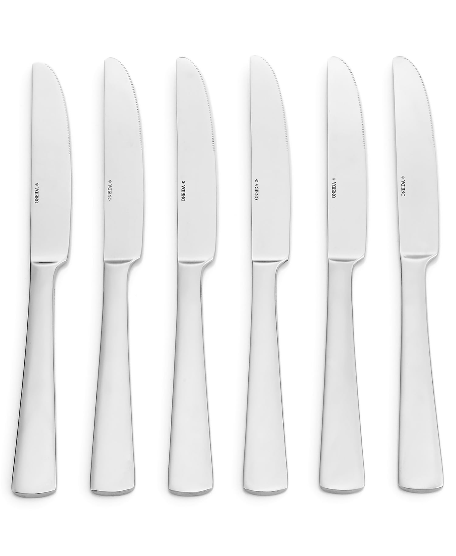 Oneida Aptitude Set of 6 Stainless Steel Dinner Knives