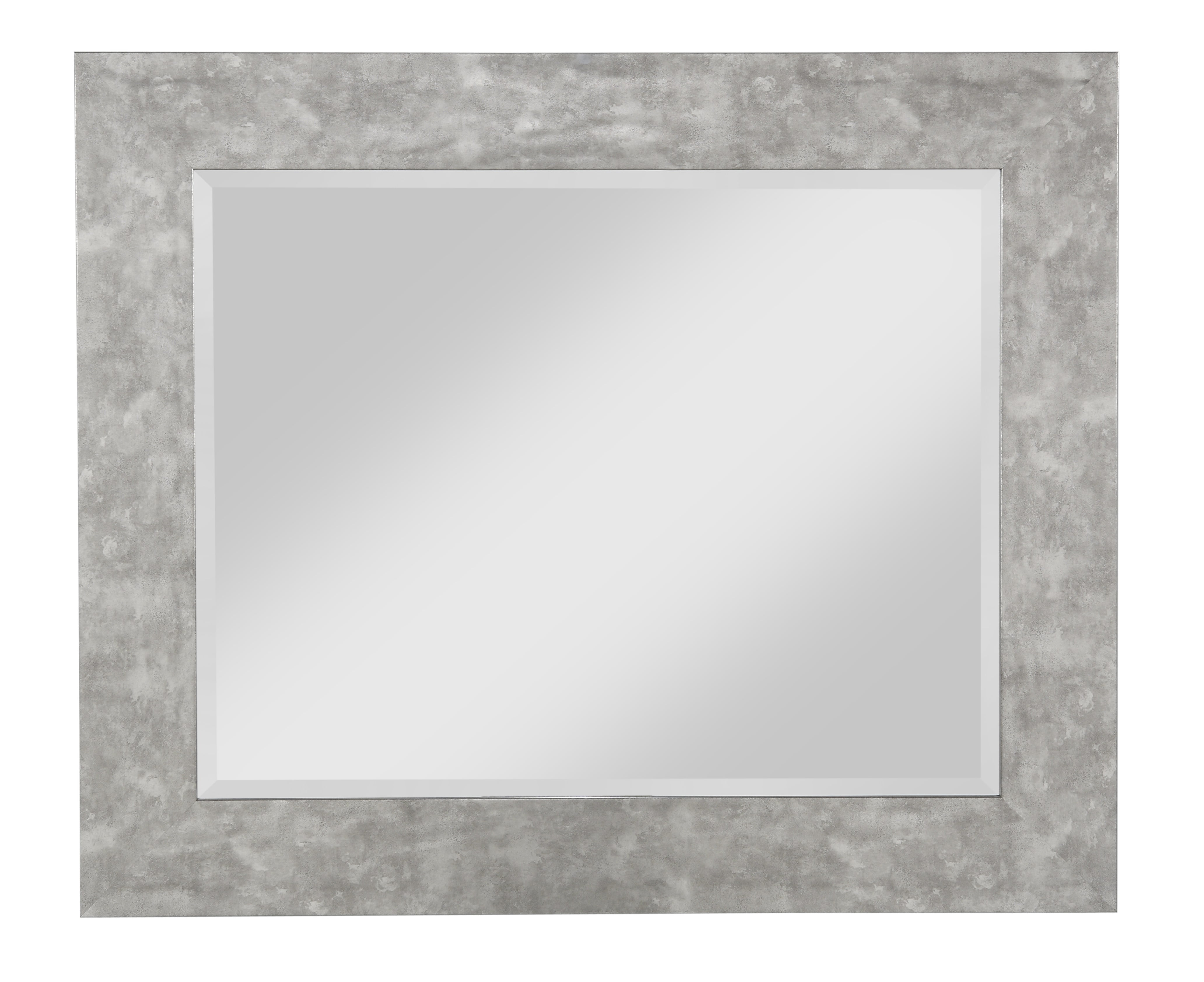 Hammered Metal 36" x 30" Wall Mirror