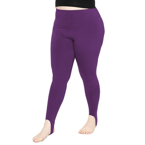 Stretch Is Comfort Women's Oh so Soft High Waist Stirrup Leggings| Adult Small- 3x