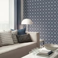 thumbnail image 2 of Galerie Wallcoverings  Nordic Elements Geometric Starburst Effect Non-woven Matte Wallpaper Roll 33 feet x 21 inches - Blue, 2 of 5