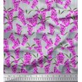 thumbnail image 1 of Soimoi Cotton Cambric Fabric Stripe & Lavender Shirting Print Fabric by The Yard 56 Inch Wide, 1 of 1