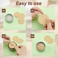 thumbnail image 3 of 1set 240pcs Candle Dust Covers 2 colors Paper Candle Pull Tab Lids Candle Decoration Candle Topper Protection Accessories Craft Fragrance Dust Protection 2.12 Inch, 3 of 6