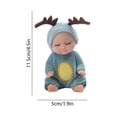 thumbnail image 3 of Realistic SleepIng Doll Toy 4.53 Inches Random Color Gift for Toddlers Boys Girls SoothIng Bedtime Buddy Animal Costume Nursery Decor Durable VInyl Stress Relief Welcome SprIng, 3 of 6