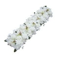 thumbnail image 2 of Panel de flores de seda para decoración de bodas, rosa artificial Blanco, 2 of 9