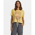 thumbnail image 2 of Roxy Women's T-Shirt Surfs Up Boyfriend Relaxed Fit Short Sleeve Tee Top (Large, Cornsilk (Yellow)), 2 of 6