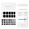 thumbnail image 4 of DANNI & TONI Semi Cured Gel Pedi Strips (Black Panther) Toenail Stickers Black Solid Color Pedicure Gel Nail Stickers for Toes 37 Stickers, 4 of 6
