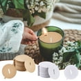 thumbnail image 6 of 1set 240pcs Candle Dust Covers 2 colors Paper Candle Pull Tab Lids Candle Decoration Candle Topper Protection Accessories Craft Fragrance Dust Protection 2.12 Inch, 6 of 6