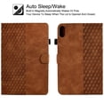 thumbnail image 4 of GSFY Case for Galaxy Tab S6 Lite 10.4 inch 2024/2022/2020, PU Leather Wallet Stand Protective Smart Shell with Pen Holder Auto Sleep Wake for Samsung Galaxy S6 Lite Tablet, Brown Blocks, 4 of 8