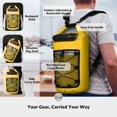 thumbnail image 3 of Mochila impermeable Stover, grande, flotante, con parte superior enrollable, amarilla, 3 of 9