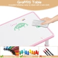thumbnail image 2 of Adjustable Kids Table and 6 Chairs Set - Graffiti-Resistant, Non-Slip, with Storage Box - Ideal for Home, Daycare, Preschool, Learning space - Appropriate for Ages 2-10, 2 of 9