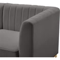thumbnail image 5 of Meridian Furniture Alina Grey Velvet Modular Sectional, 5 of 13