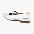 thumbnail image 3 of Naturalizer Kelly-Chain Women's Flats Silver Metallic Size 11 W, 3 of 8