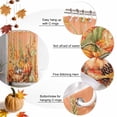 thumbnail image 5 of Shower Curtain 48"W x 72"L Fall Thanksgiving Robin Wheat Hedgehog Pumpkins Brown Fabric Shower Curtains Set with Hooks Water Repellent Bathroom Curtains Machine Washable Bathroom Accessories, 5 of 6