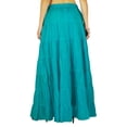 thumbnail image 6 of Phagun Women's Long Skirt Bohemian Gypsy Tiered Cotton Maxi Skirt Beach Wear, 6 of 7