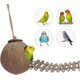 thumbnail image 4 of Escondite de coco 100 % natural con escalera, juguete para pájaros y animales pequeños,11 Feliz Sencillez, 4 of 5
