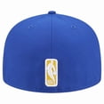 thumbnail image 4 of Men's New Era Royal/Gold Golden State Warriors Break 59FIFTY Fitted Hat, 4 of 5