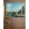 thumbnail image 2 of Wallhogs Canaletto The Entrance to The Grand Canal and The Church of Santa Maria Della Salute (18th) Poster Wall Mural, 2 of 2