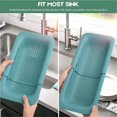 thumbnail image 2 of Collapsible Colander Kitchen Extendable Strainer Fruits Vegetables Noodle Pasta Food Drain Basket Space-saver Portable, 2 of 5