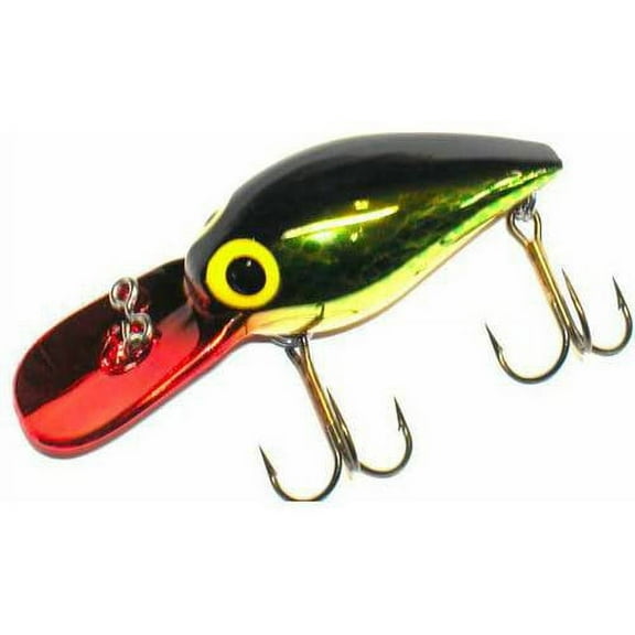 Brad's Mag Wigglers Crank Bait, Gold/Green Pirate