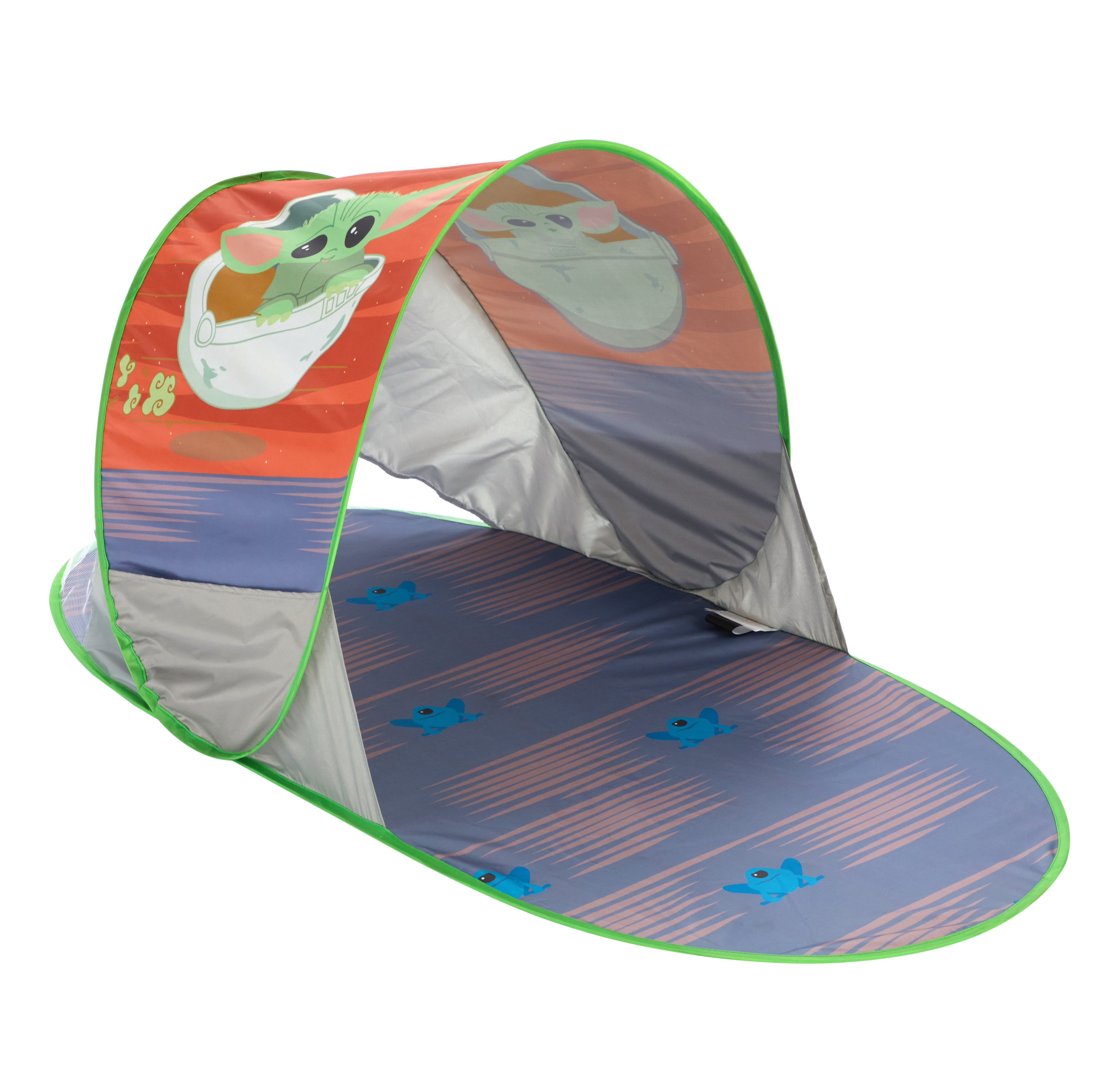 Star Wars Baby Yoda 3 Piece Adventure Tent Set , 26" x 46", Green