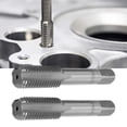 thumbnail image 4 of Straight Flute Tap, Compact High Hardness High Speed Steel 2pcs Thread Tapping Tool Wear   For Aluminum For Wood For Copper, 4 of 8