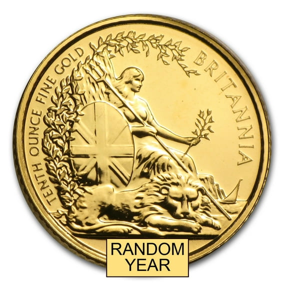 Great Britain 1/10 oz Gold Britannia BU/Proof (Random Year)