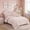 Pink Diamond, variant on Catami Bowknot Jacquard Design 7-piece Bed in a Bag Comforter Set with Sheets,Light Blue,Queen