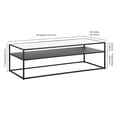 thumbnail image 5 of Evelyn&Zoe Ada 54" Wide Rectangular Coffee Table, Blackened Bronze, 5 of 7