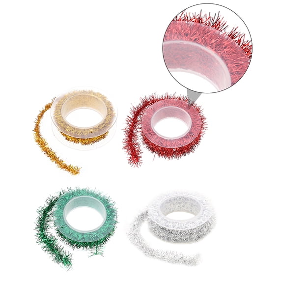 Milisten Metallic Green Christmas Tinsel Garland for Holiday Tree Decoration, Festive Hanging Ornament, Seasonal Party Decor