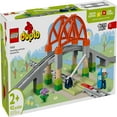 thumbnail image 3 of LEGO DUPLO Town Train Bridge and Tracks Expansion Set - 10 Extra Pieces of Train Tracks - Preschool and Toddler Train Set, Ages 2+ - Building Toy for Boys and Girls - 10426, 3 of 8