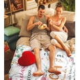 thumbnail image 4 of Regalo para Mi Esposa, Gifts for Wife in Spanish, Regalos de Navidad/Aniversario para Esposa Manta, Regalo para Mi Esposa Navidad/Cumpleaños/San Valentin, Wife Birthday Gifts Blanket 60x50in, 4 of 6