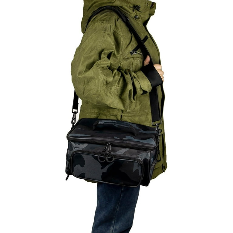Outdoor Sea Fishing Single Shoulder Multi-Pocket Storage Bag Bait Fishing Bag, Size: 31, Green
