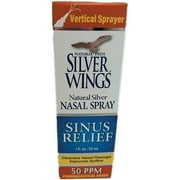Natural Path Silver Wings Colloidal Silver Vertical Spray 50 ppm 1 fl oz Spray